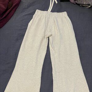 Low waist wide leg sweat pants